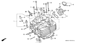 NX650 Головка цилиндров