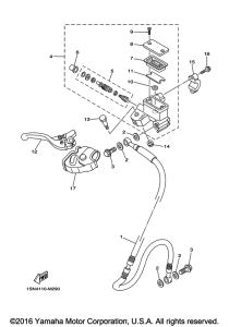 YZ85H Главный тормозной цилиндр