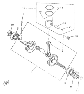 CW50RSP Коленчатый вал и поршни
