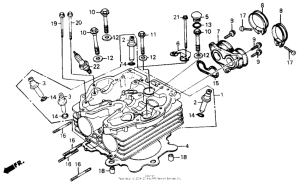 XR200R Cylinder head 84-85
