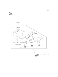 ZX1400 Сиденье