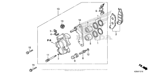 MSX125 Передний суппорт