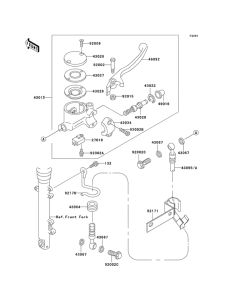 EJ650 Передний тормозной цилиндр