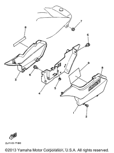 TW200 Боковые обтекатели