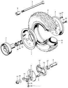 Z50A Переднее колесо