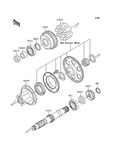 ZR750 Secondary shaft