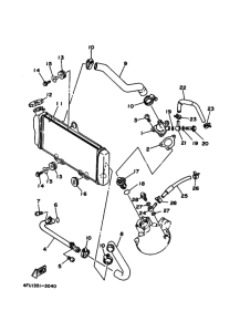 TDR125 Радиатор и шланг