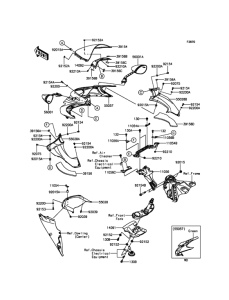 ZX1400 Обтекатель (верхний)