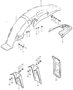 TS125 Заднее крыло