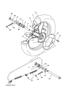 WR250Z Переднее колесо