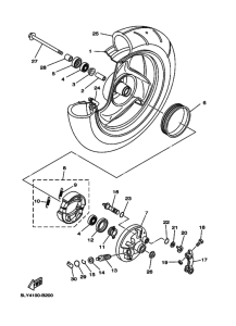 YJ50R YJ50RAR Transom + tube