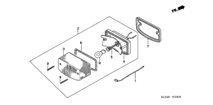 CG125 Taillight unit ass`y