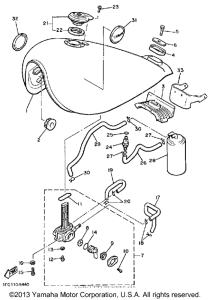 XJ700N Топливный бак