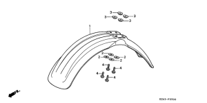 CR125R Переднее крыло