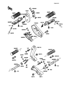 VN1500 Подножки