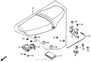 NH125 Сиденье