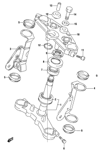 GS500 Траверса нижняя