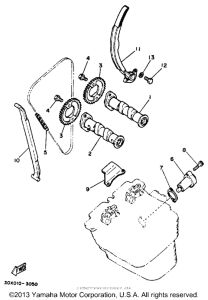 XT350B Camshaft - chain