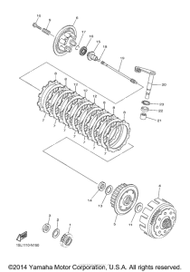 YZ450FEW Сцепление