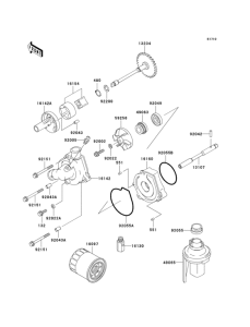 ZX636 Масляный насос