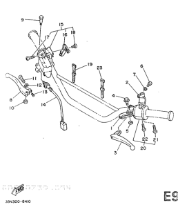 DT125 Handle switch. lever
