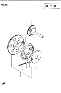 GSX250 Муфта стартера