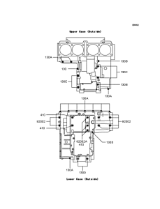 ZR1100 Болты крепления картера