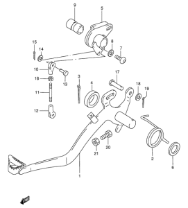 TS50 Передний суппорт