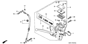 NSR50F Fr. brake master cylinder