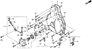 GL1500I Кожух сцепления