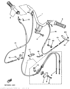 CT50S Steering handle. cable