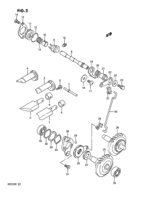 RM125 Клапан выхлопа