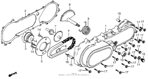 NC50 Крышка картера левая