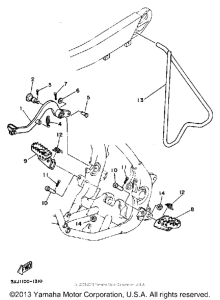 YZ125B Подножки