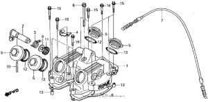 XL250R Крышка головки цилиндров