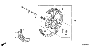 CRF50F Transom + tube