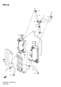 RM-Z250 Радиатор