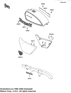 KZ250 Наклейки
