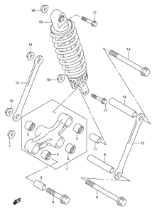 GSX600 Втулки заднего рычага