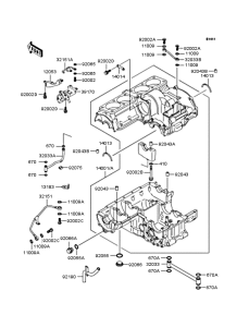 ZR1100 Картер двигателя