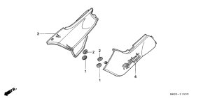 CB250 Боковая крышка