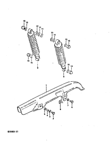 GS550 Chain case - shock absorber