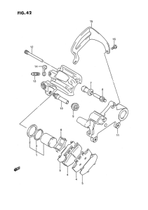 RMX250 Задний суппортs