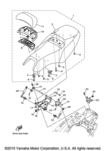 XP500F Сиденье