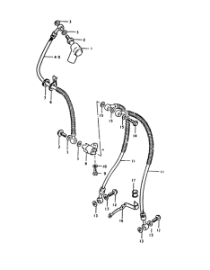 GS1000 Передние тормозные трубки