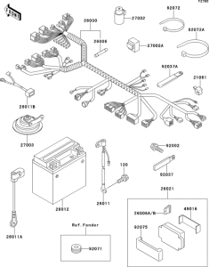 ZX750 Электрика