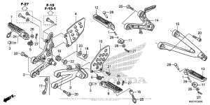 CBR600RR (ABS) Подножки