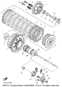 YZF600RKC Сцепление