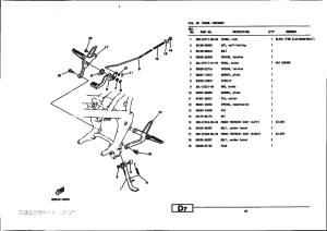 YSR80 YSR80B Support & repose pied