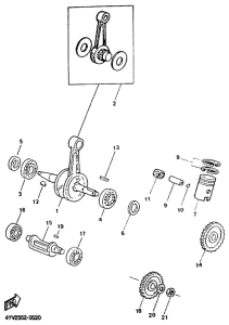 TZR50 Velebrequin. piston
